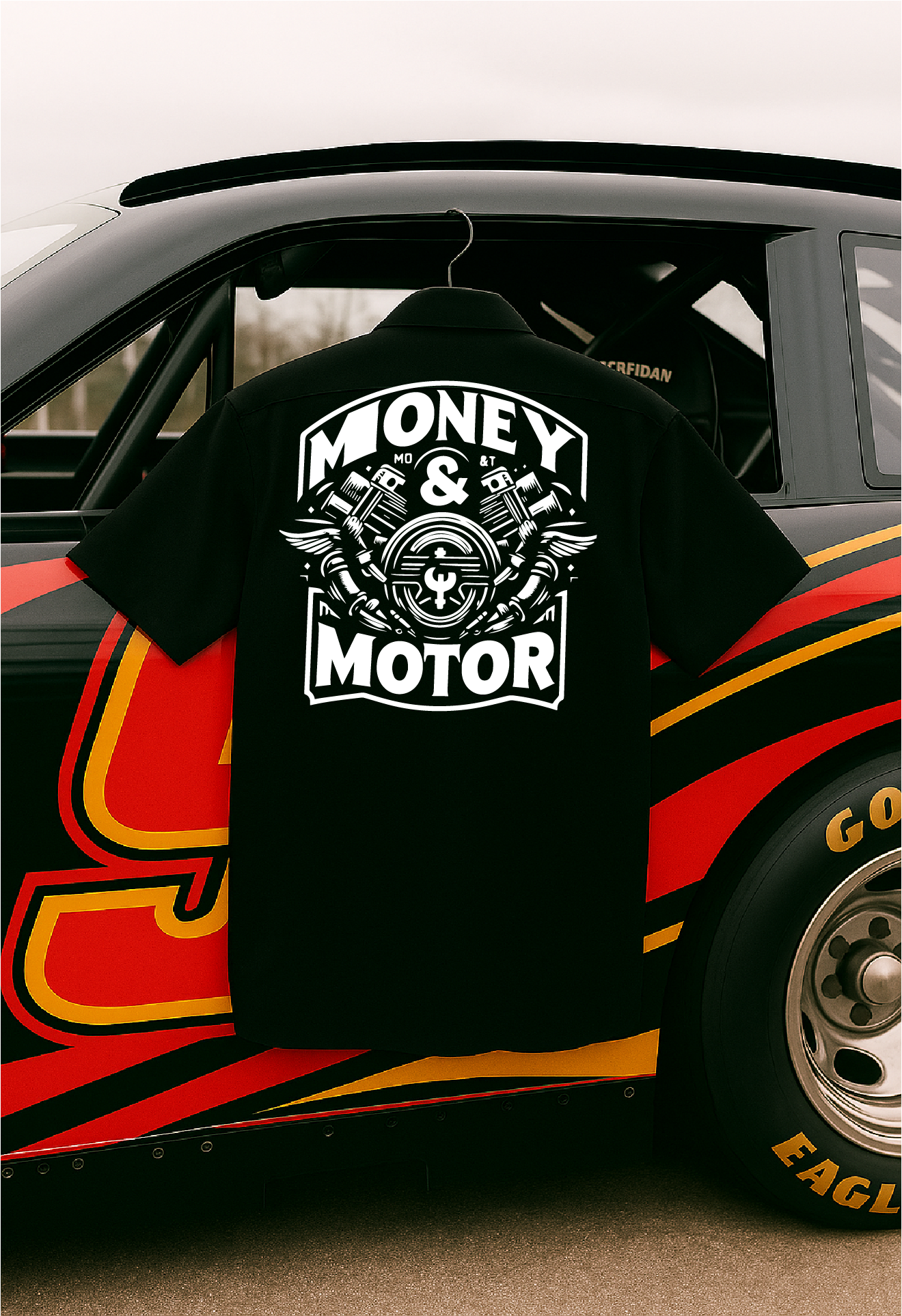 Money and Motor Work Shirt