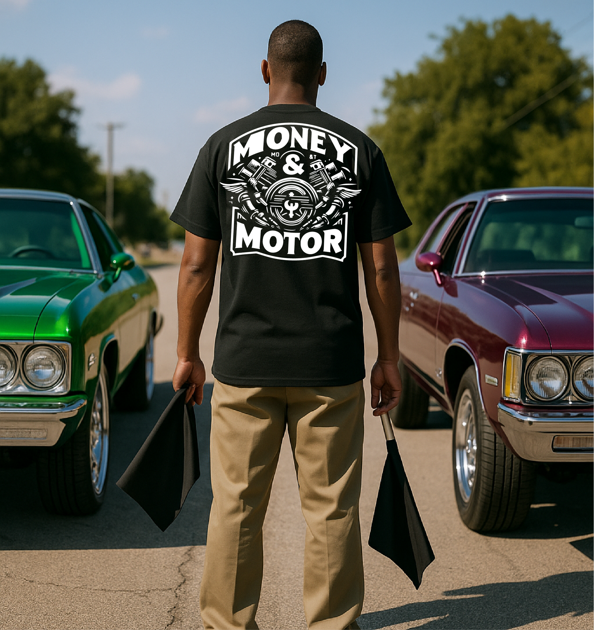 Money & Motor Classic 2 Sided T-Shirt