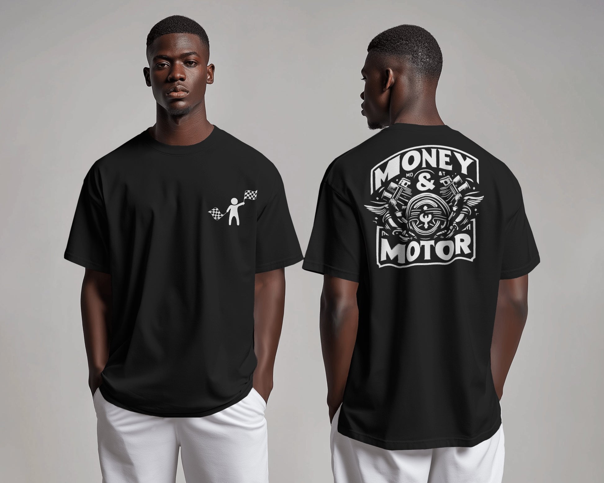 Money & Motor Classic 2 Sided T-Shirt