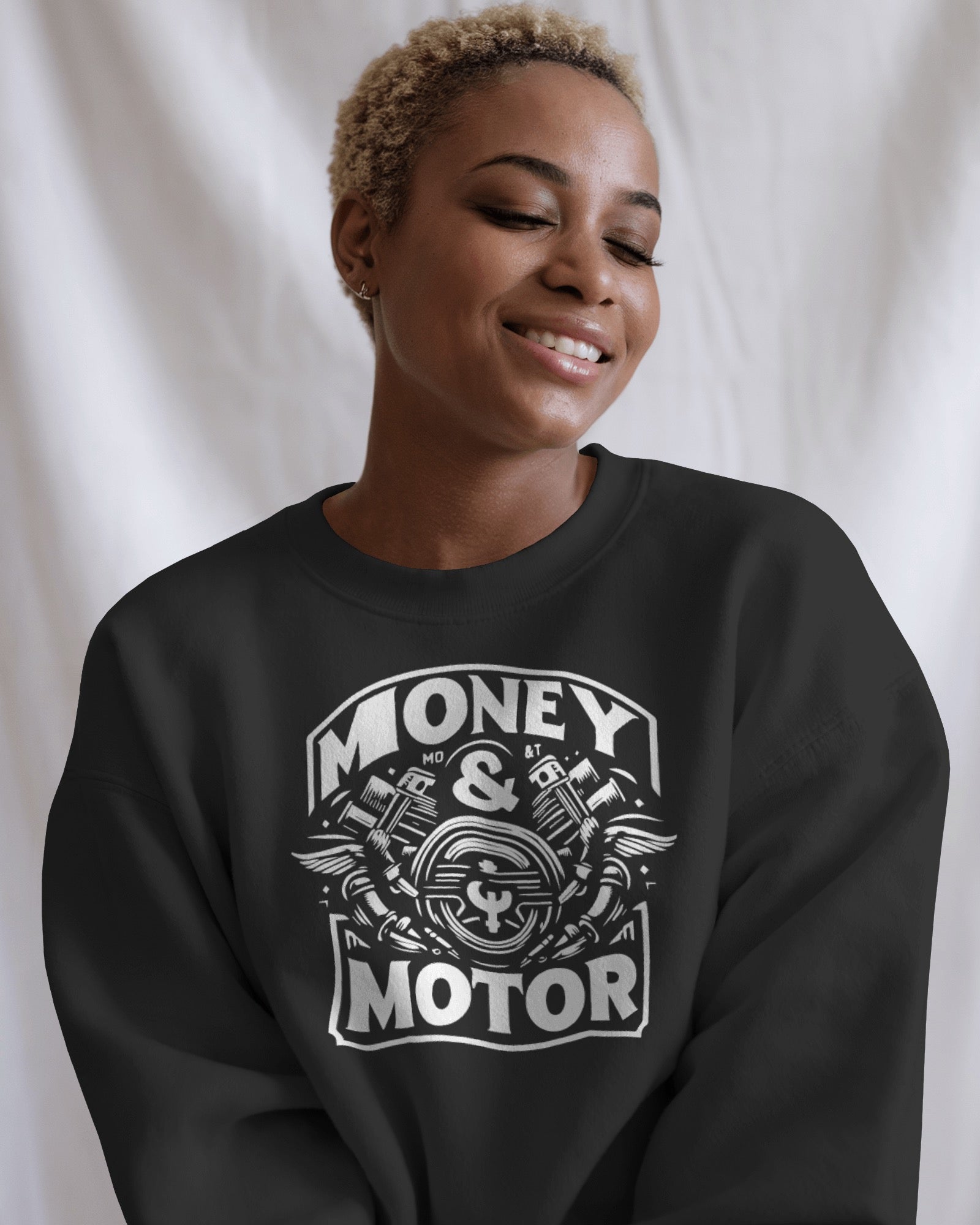 Money & Motor Big Front Sweat Shirt