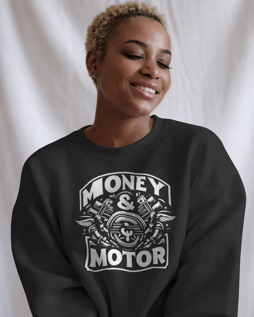 Money & Motor Big Front Sweat Shirt