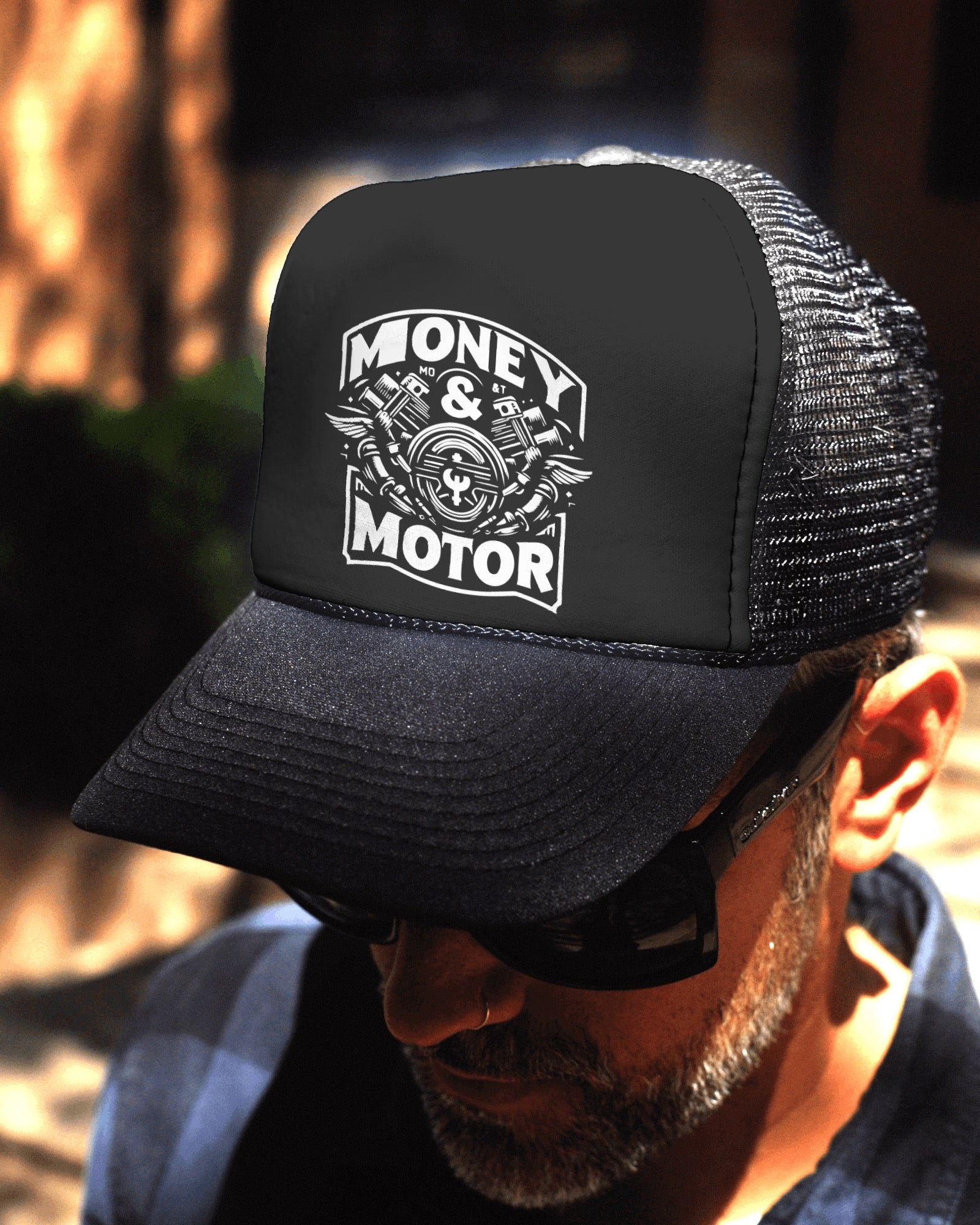 Money & Motor Trucker Cap